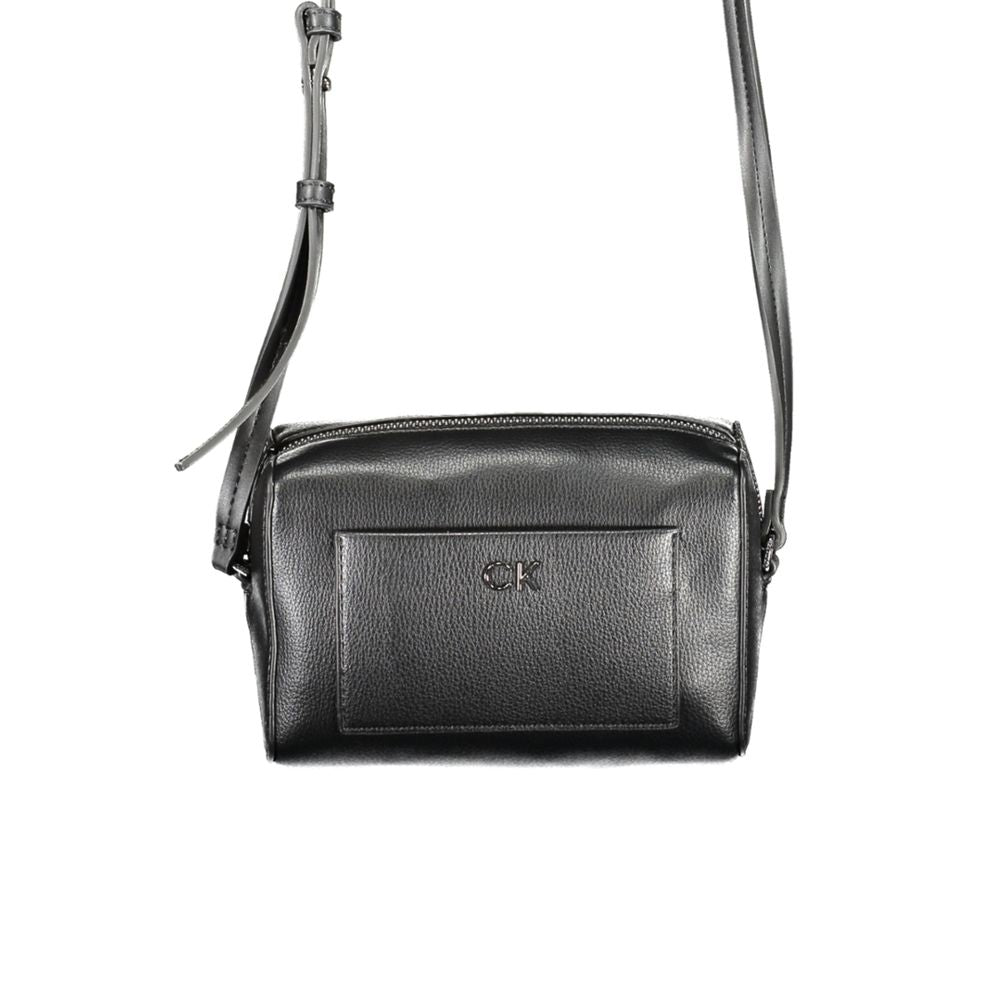 Calvin Klein Schwarze Polyester Handtasche – Eleganz und Funktionalität vereint