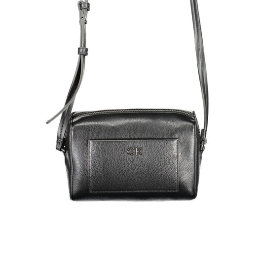 Calvin Klein Schwarze Polyester Handtasche – Eleganz und Funktionalität vereint