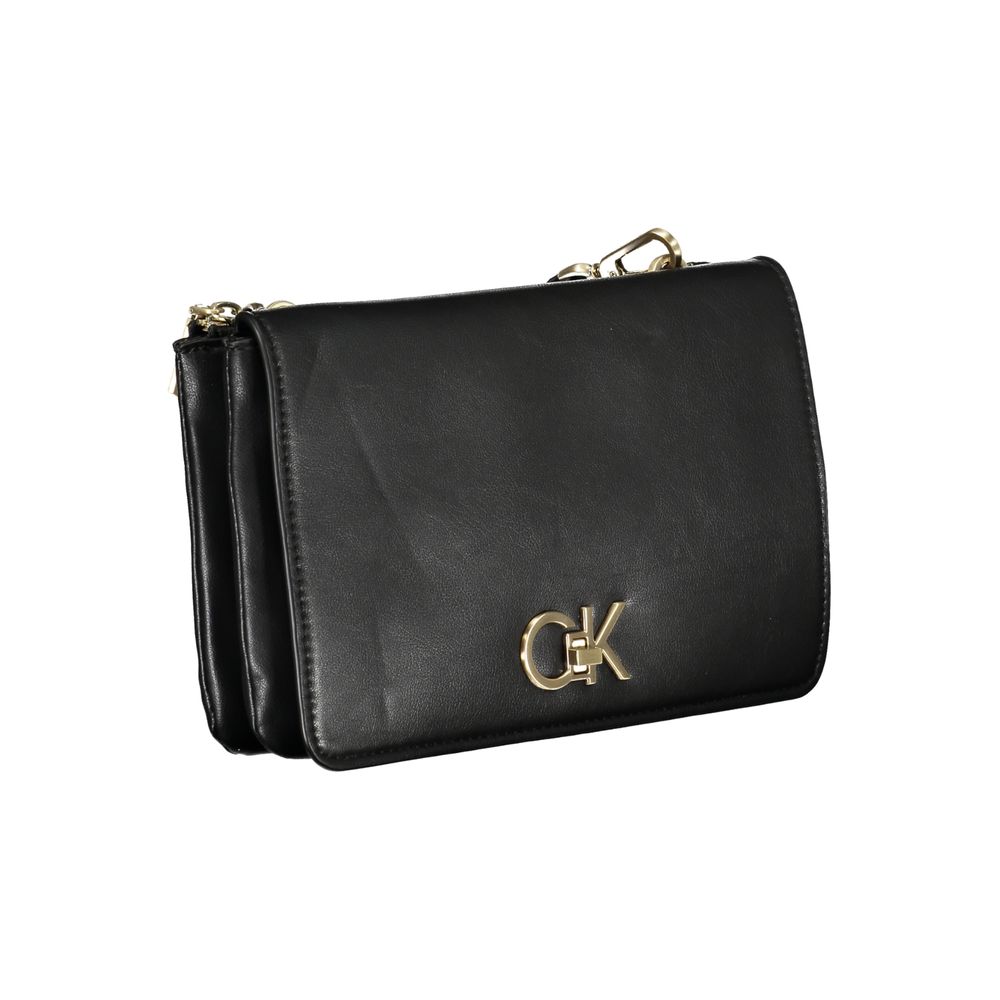 Calvin Klein Schwarze Polyester Handtasche - Eleganz für Damen