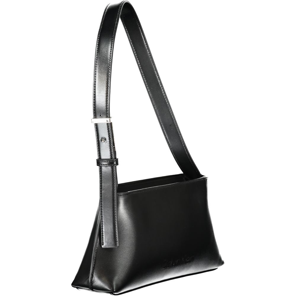 Calvin Klein Schwarze Polyester-Handtasche – Elegante Premium-Damentasche