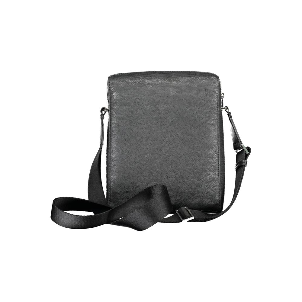 Calvin Klein Schwarze Polyester Herren Umhängetasche – Eleganz und Nachhaltigkeit vereint