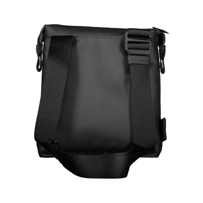 Calvin Klein Elegante Schwarze Umhängetasche mit Kontrastierenden Details