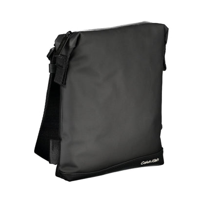 Calvin Klein Elegante Schwarze Umhängetasche mit Kontrastierenden Details