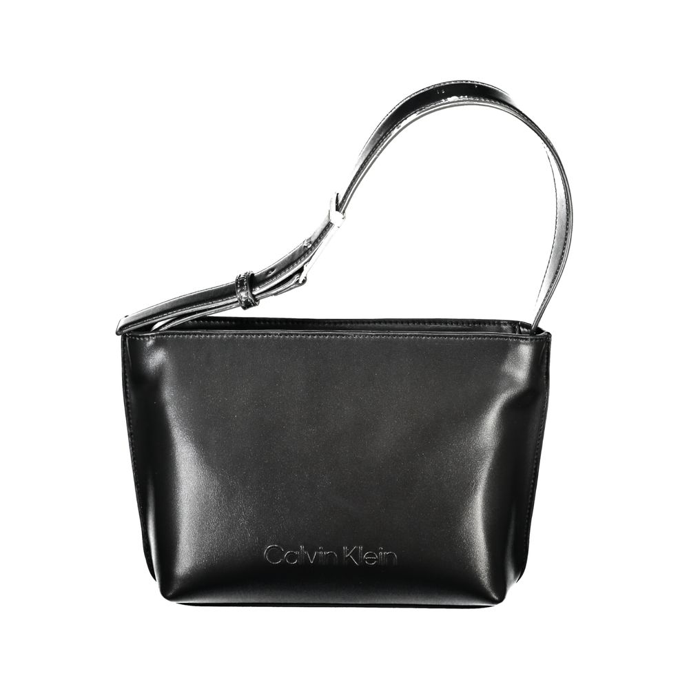 Calvin Klein Schwarze Polyester-Handtasche für Damen – Eleganz trifft Nachhaltigkeit