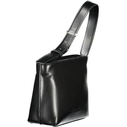 Calvin Klein Schwarze Polyester-Handtasche für Damen – Eleganz trifft Nachhaltigkeit