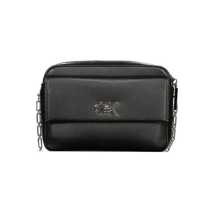 Exquisite Calvin Klein Schwarze Polyester-Handtasche für stilvolle Damen