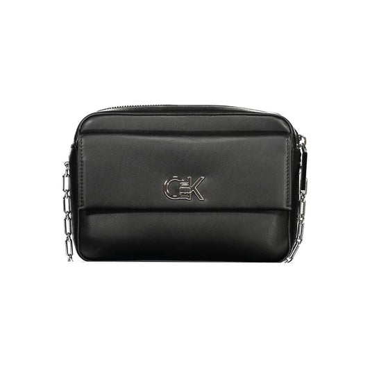 Exquisite Calvin Klein Schwarze Polyester-Handtasche für stilvolle Damen