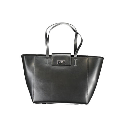 Calvin Klein Schwarze Polyester Handtasche - Eleganz für die moderne Frau