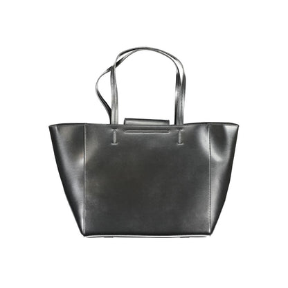 Calvin Klein Schwarze Polyester Handtasche - Eleganz für die moderne Frau