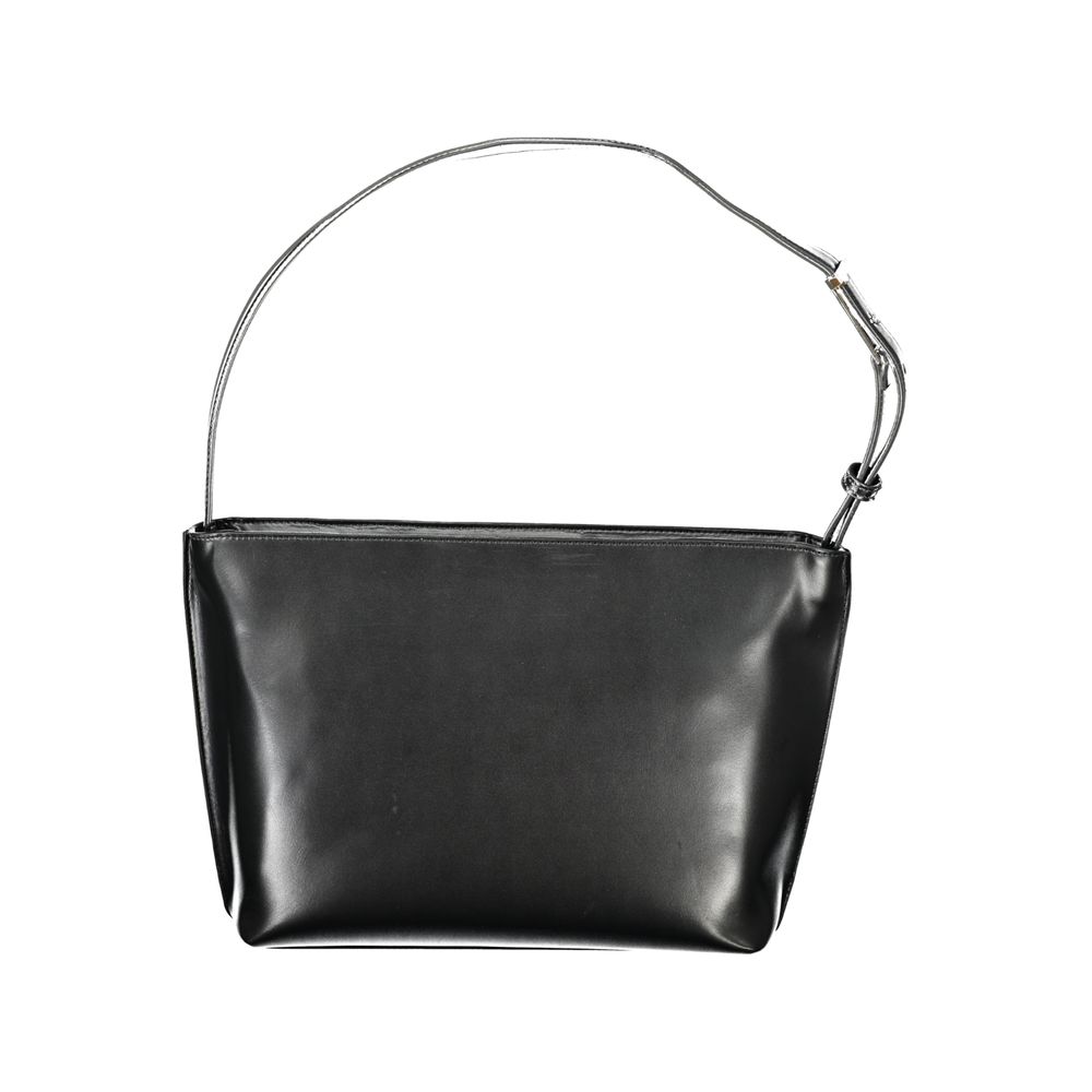 Czarna torebka damska Calvin Klein z poliestru – elegancka torba na ramię