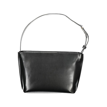 Czarna torebka damska Calvin Klein z poliestru – elegancka torba na ramię