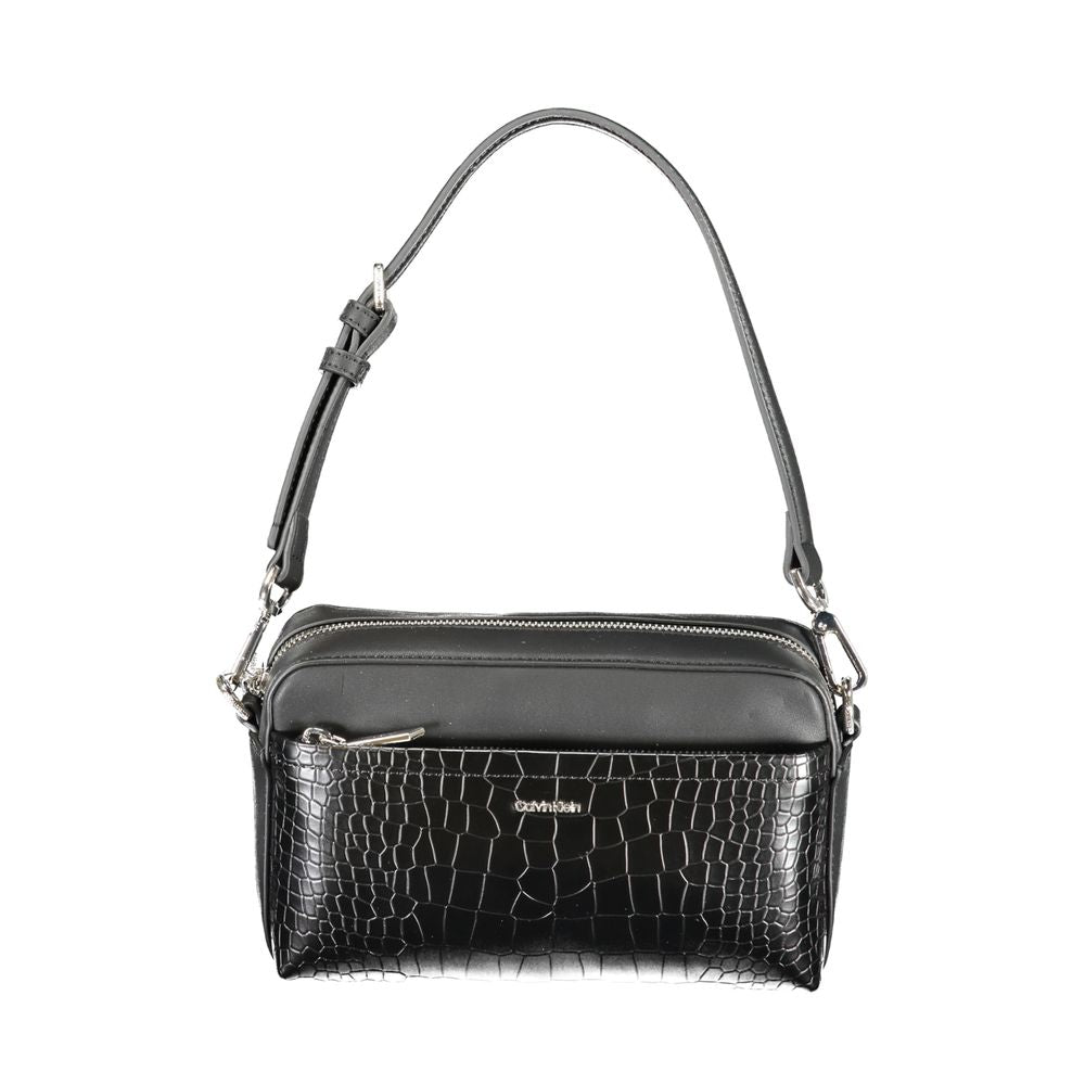 Calvin Klein Schwarze Polyester Handtasche – Elegante Damenaccessoires für stilbewusste Frauen