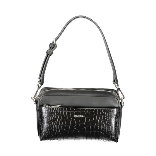 Calvin Klein Schwarze Polyester Handtasche – Elegante Damenaccessoires für stilbewusste Frauen
