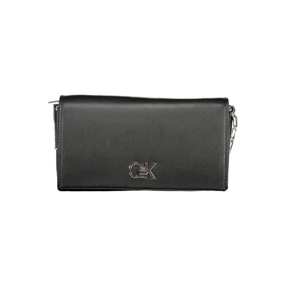 Calvin Klein Elegante Schwarze Polyester Handtasche für Damen