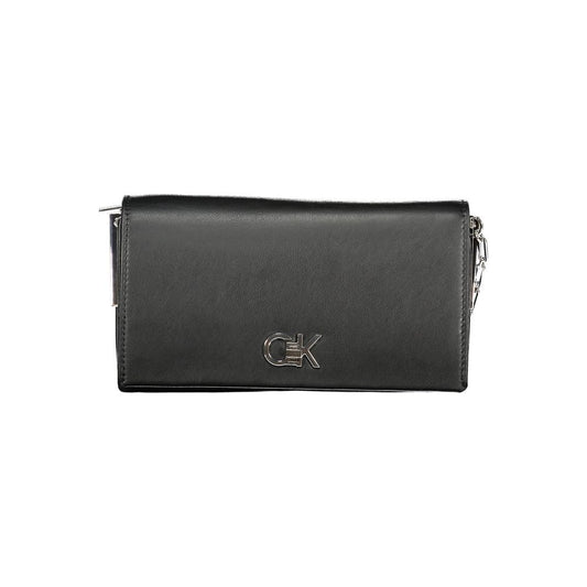 Calvin Klein Elegante Schwarze Polyester Handtasche für Damen