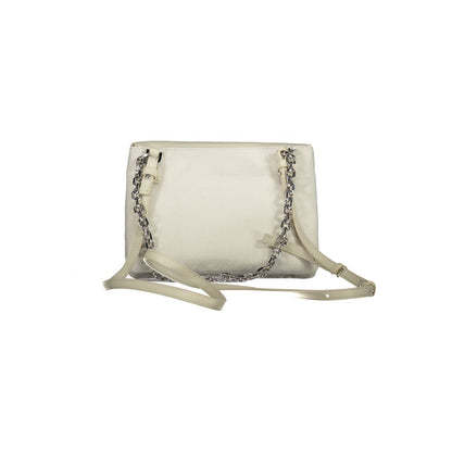Calvin Klein Beige Polyester Handtasche - Eleganz trifft Funktionalität