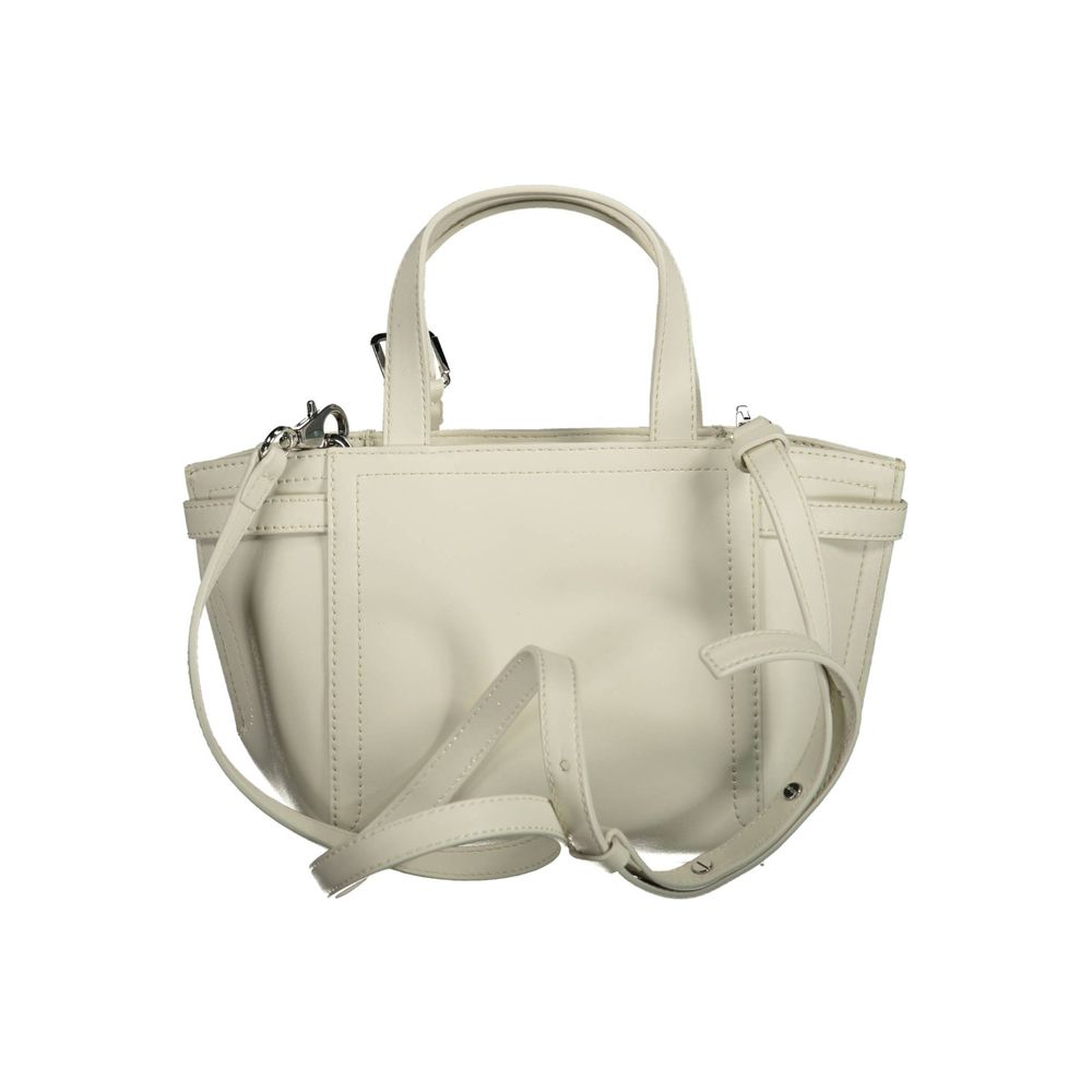 Exquisite Calvin Klein Weiße Polyester-Handtasche für Damen