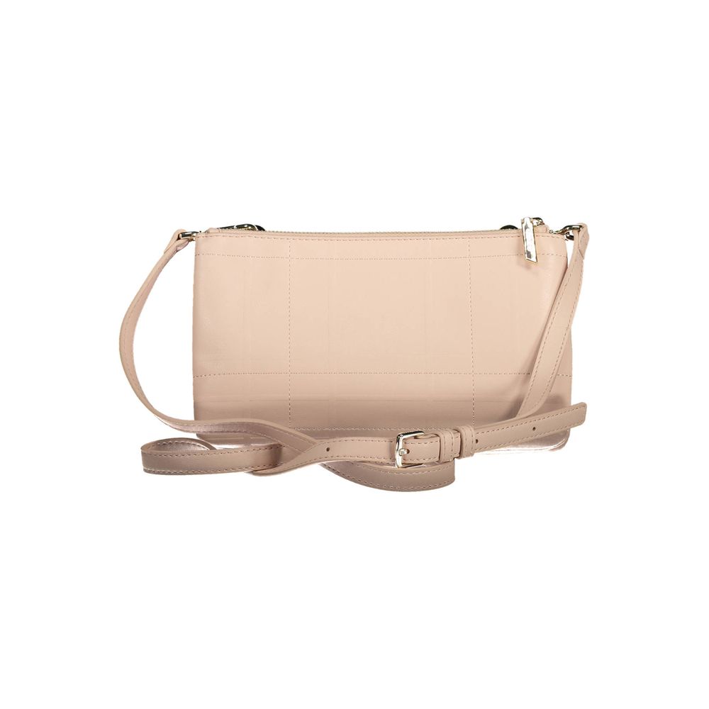 Calvin Klein Rosa Polyester Handtasche - Elegante Umhängetasche für Damen
