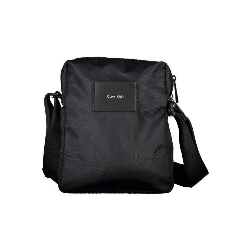 Schwarze Polyester Handtasche