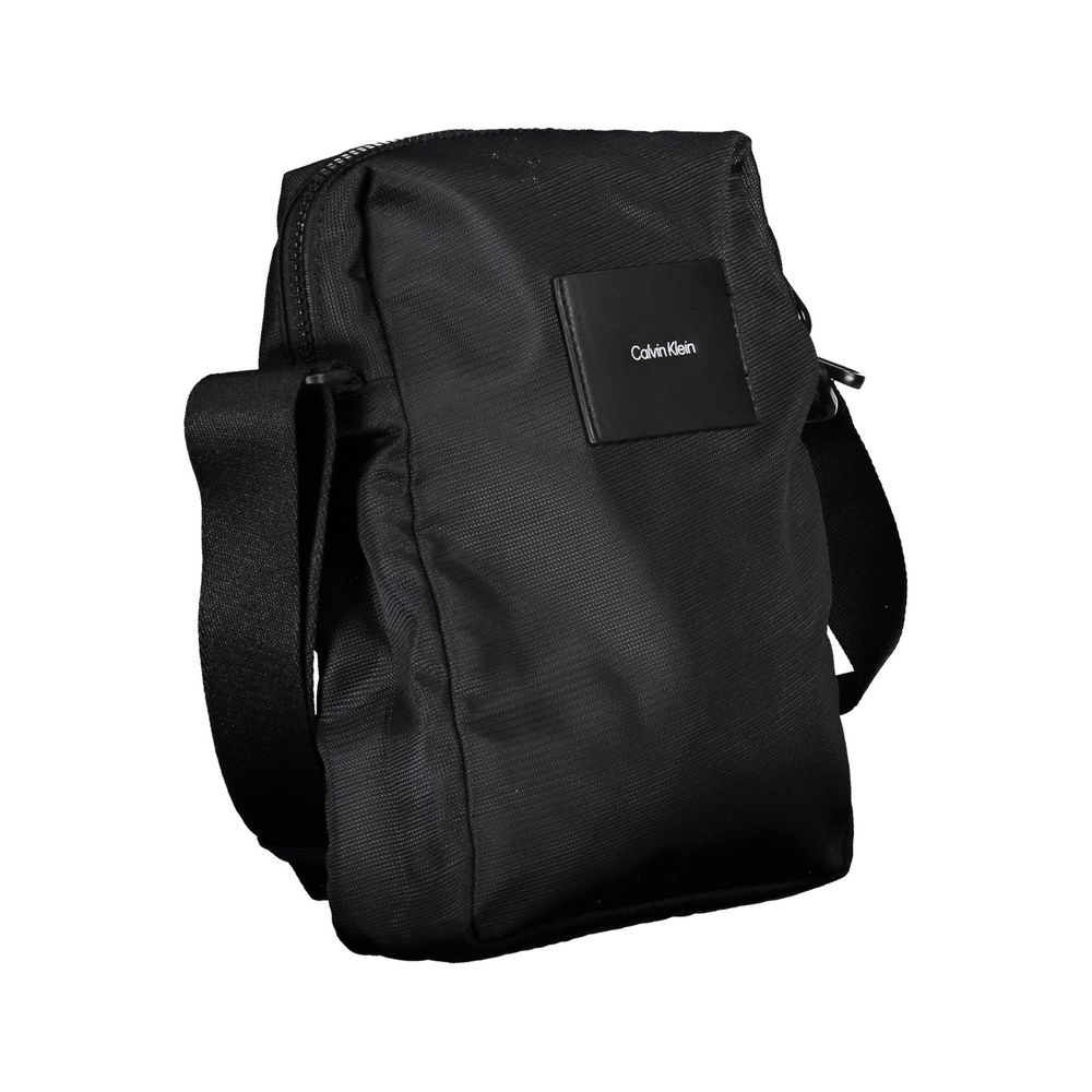 Schwarze Polyester Handtasche