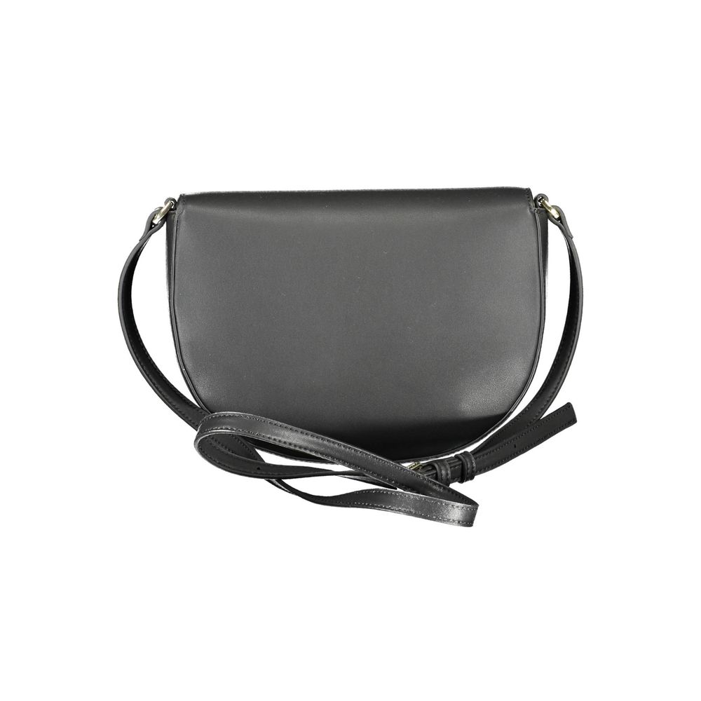 Calvin Klein Schwarze Polyester Handtasche mit Drehverschluss