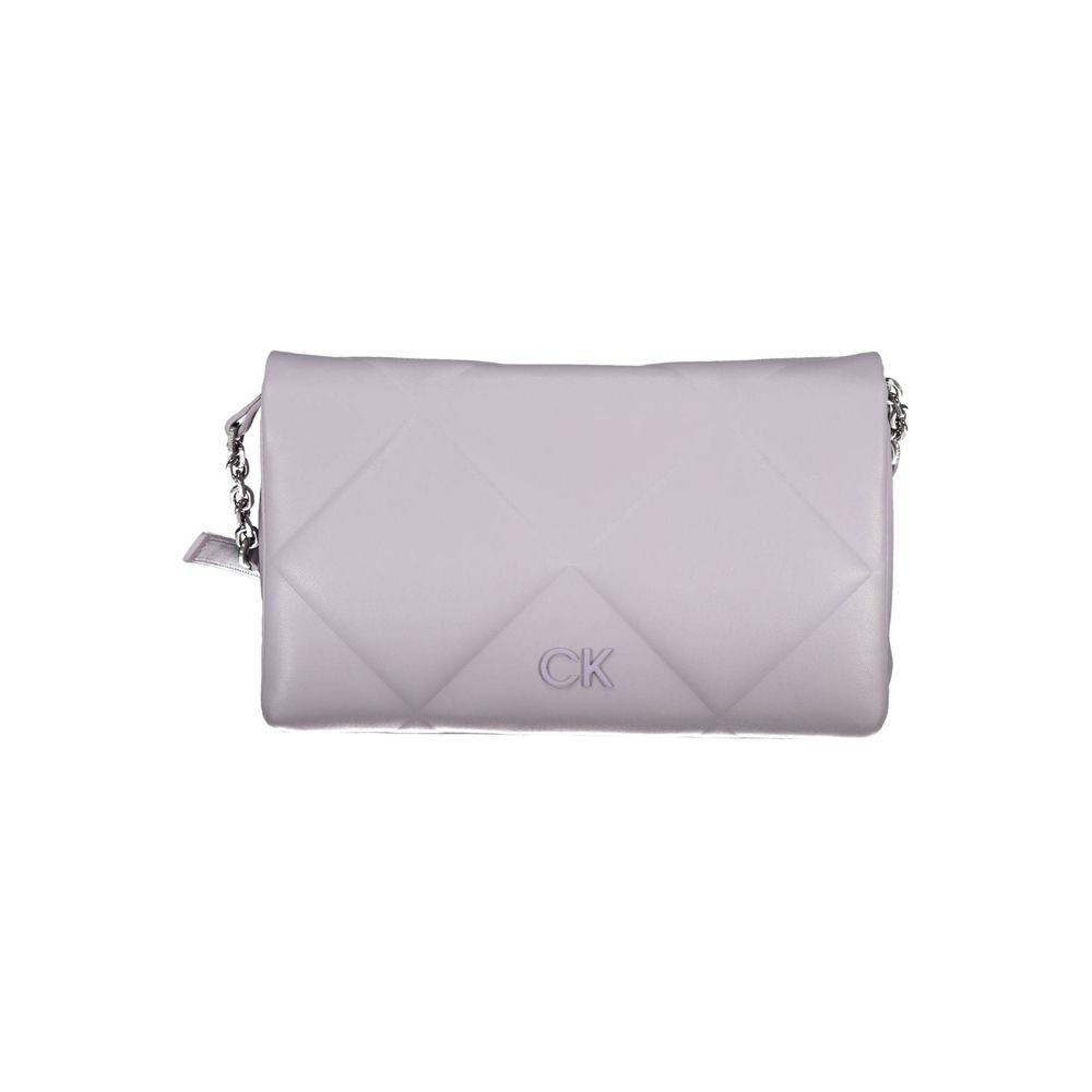 Calvin Klein Lila Polyester Handtasche - Eleganz und Stil für jede Gelegenheit