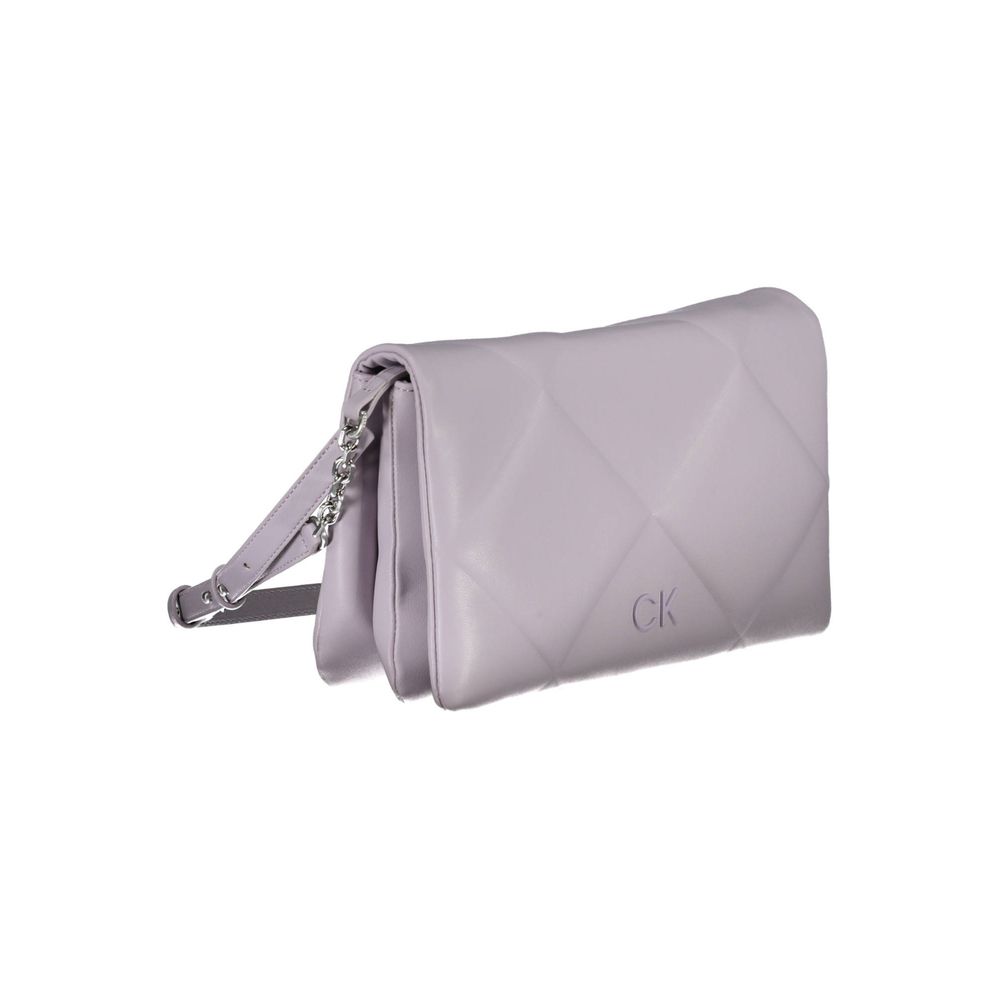 Calvin Klein Lila Polyester Handtasche - Eleganz und Stil für jede Gelegenheit