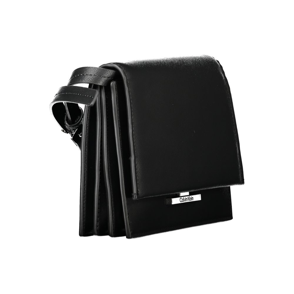 Calvin Klein Schwarze Polyethylen-Handtasche – Eleganz und Funktionalität vereint