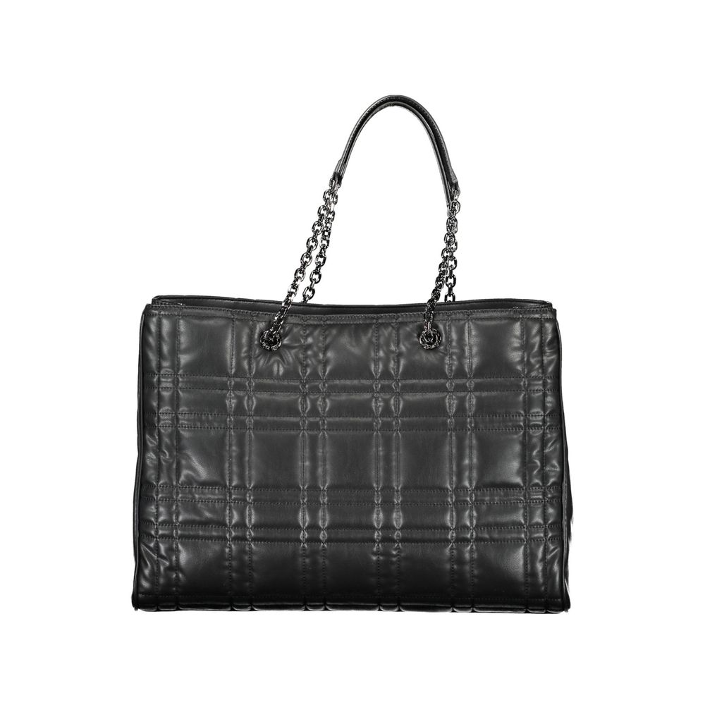 Elegante Calvin Klein Schwarze Polyester Handtasche für Damen
