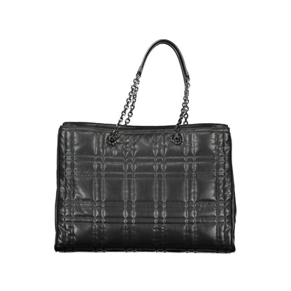Elegante Calvin Klein Schwarze Polyester Handtasche für Damen