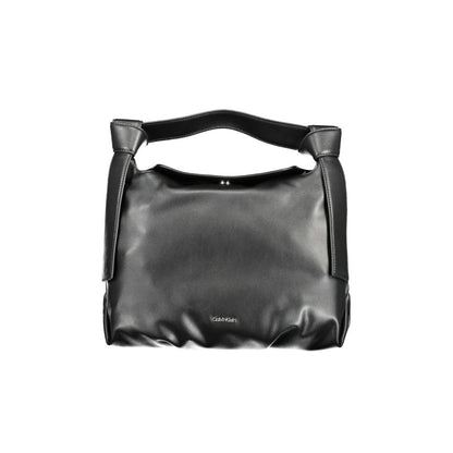 Calvin Klein Schwarze Polyester Handtasche - Eleganz trifft auf Nachhaltigkeit