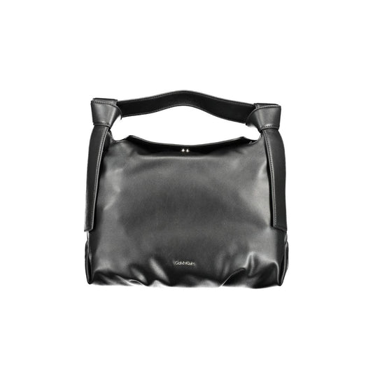Calvin Klein Schwarze Polyester Handtasche - Eleganz trifft auf Nachhaltigkeit