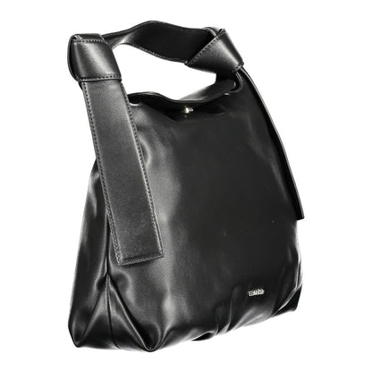 Calvin Klein Schwarze Polyester Handtasche - Eleganz trifft auf Nachhaltigkeit