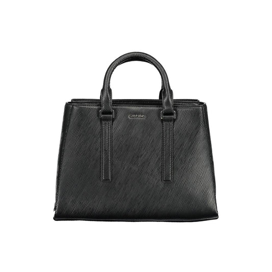 Calvin Klein Schwarze Polyester Handtasche für Damen - Eleganz und Praktikabilität vereint