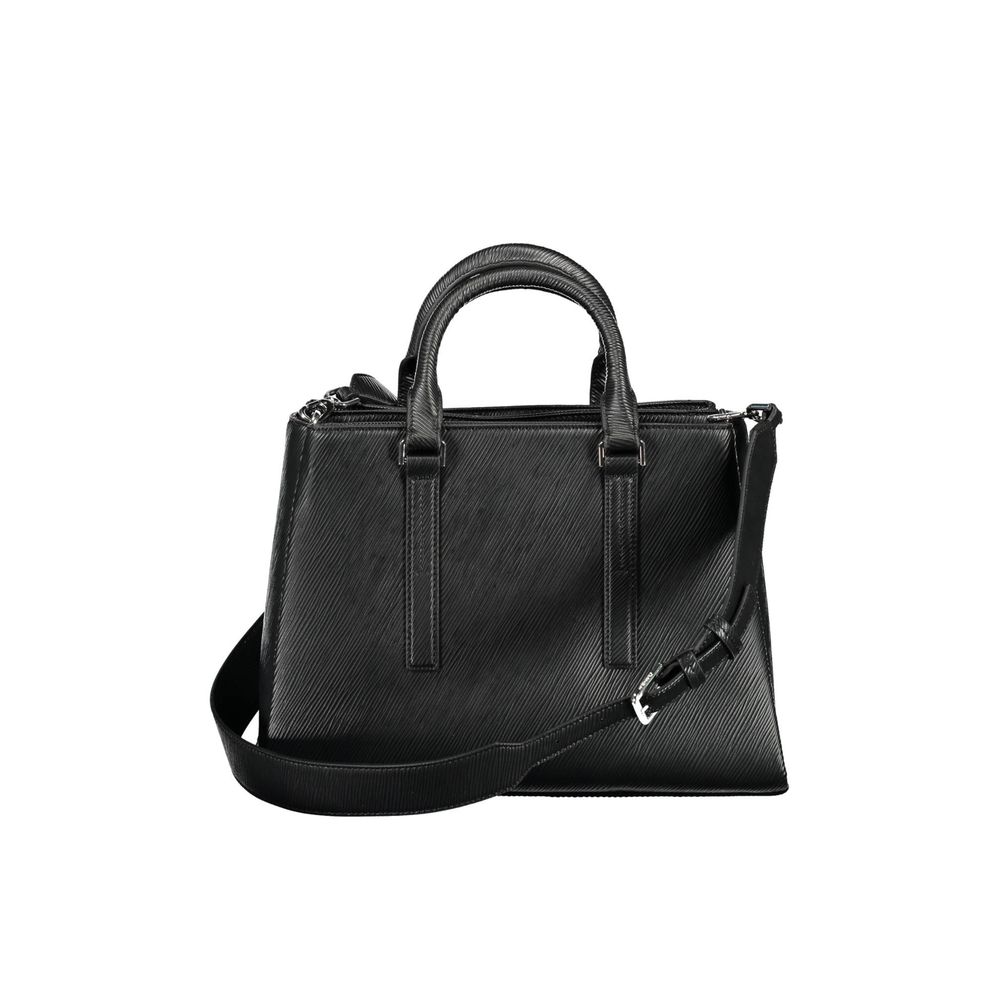 Calvin Klein Schwarze Polyester Handtasche für Damen - Eleganz und Praktikabilität vereint