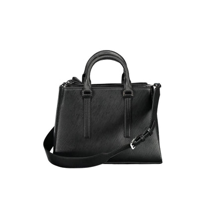 Calvin Klein Schwarze Polyester Handtasche für Damen - Eleganz und Praktikabilität vereint
