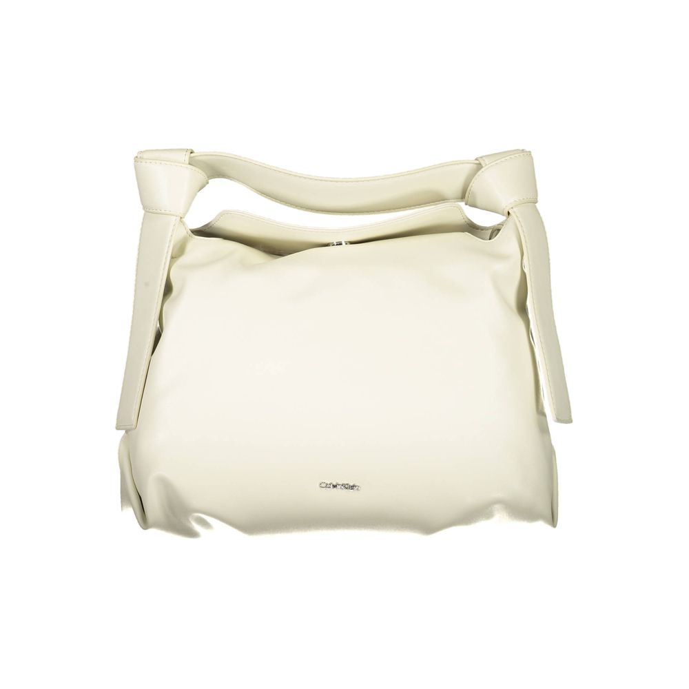 Calvin Klein Beige Handtasche aus 100% Recyceltem Polyester – Eleganz in Beige