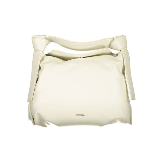 Calvin Klein Beige Handtasche aus 100% Recyceltem Polyester – Eleganz in Beige