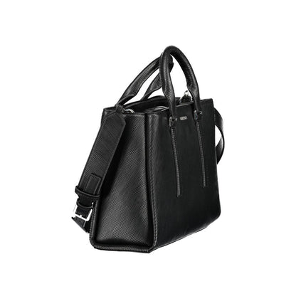Calvin Klein Schwarze Polyester Handtasche für Damen - Eleganz und Praktikabilität vereint