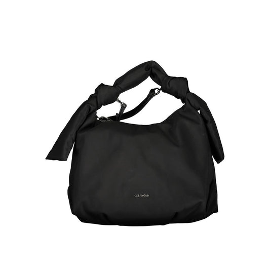 Elegante Calvin Klein Schwarze Polyester Handtasche für Damen