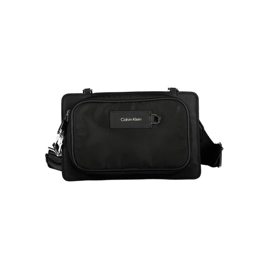 Calvin Klein Schwarze Polyester-Umhängetasche – Eleganz und Nachhaltigkeit vereint