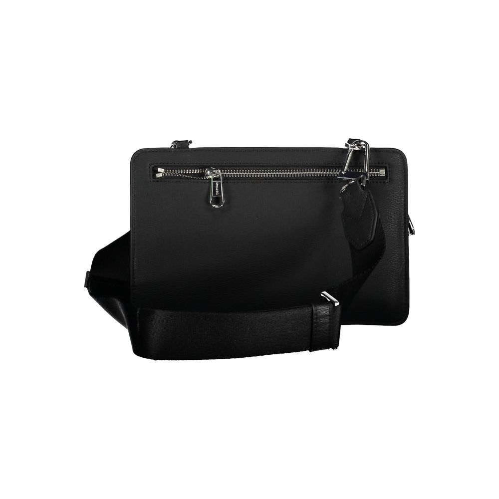 Calvin Klein Schwarze Polyester-Umhängetasche – Eleganz und Nachhaltigkeit vereint