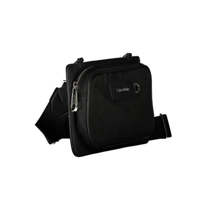 Calvin Klein Schwarze Polyester-Umhängetasche – Eleganz und Nachhaltigkeit vereint