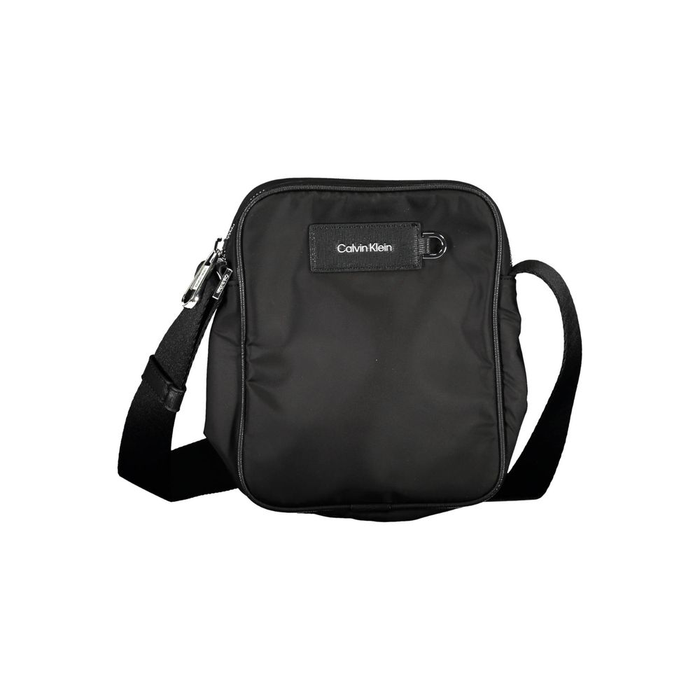 Calvin Klein Schwarze Polyester-Umhängetasche – Elegante Designer-Tasche für Damen