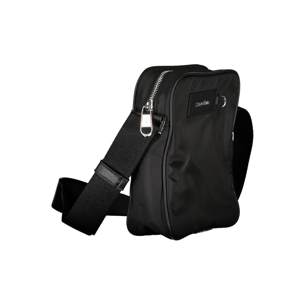 Calvin Klein Schwarze Polyester-Umhängetasche – Elegante Designer-Tasche für Damen