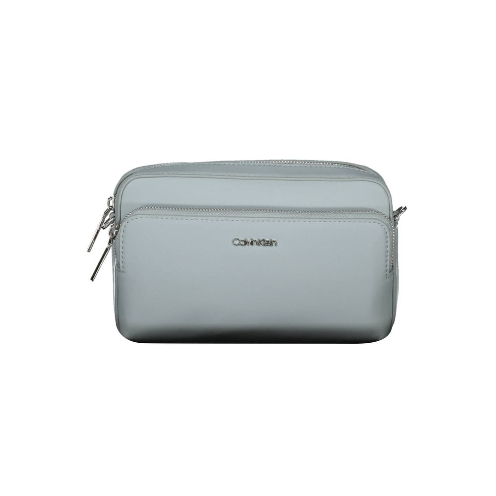 Calvin Klein Blaue Polyester Handtasche – Elegante Umhängetasche für Damen