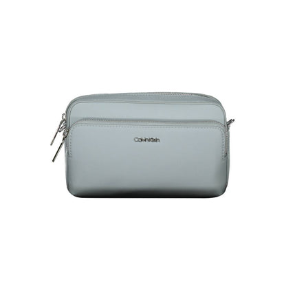 Calvin Klein Blaue Polyester Handtasche – Elegante Umhängetasche für Damen