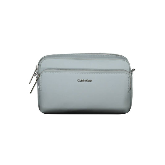 Calvin Klein Blaue Polyester Handtasche – Elegante Umhängetasche für Damen