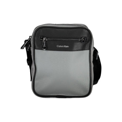 Calvin Klein Graue Polyester-Umhängetasche – Eleganz trifft Funktionalität