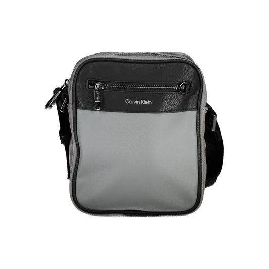 Calvin Klein Graue Polyester-Umhängetasche – Eleganz trifft Funktionalität